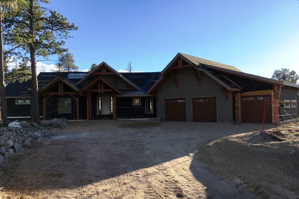 Colorado-Springs-Timber-Home-Construction-Front-Siding