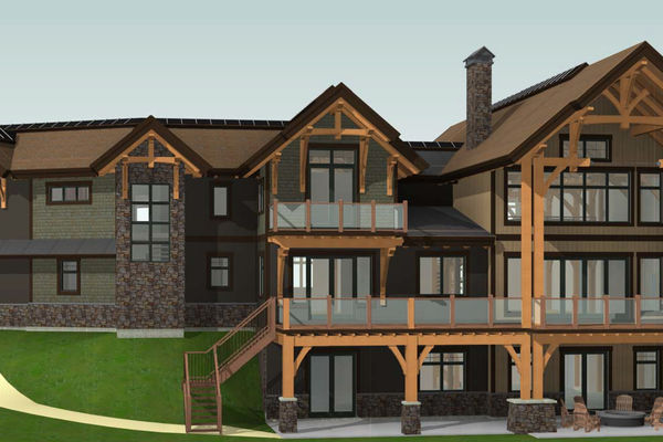 Fraser-River-Timber-Home-British-Columbia-Design-Rear-Right