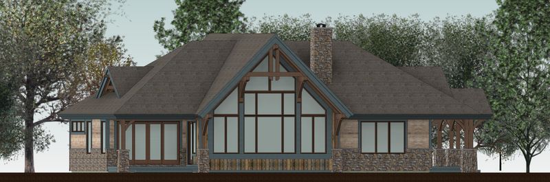 Cozy-Inlet-Design-Canadian-Timberframes-Front-Elevation