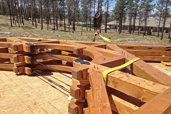 Colorado-Springs-Timber-Home-Construction-Drone