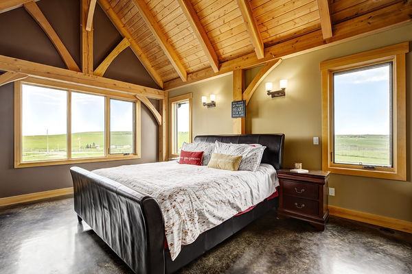 Foothills-of-Calgary-Alberta-Canadian-Timberframes-Master-Bedroom