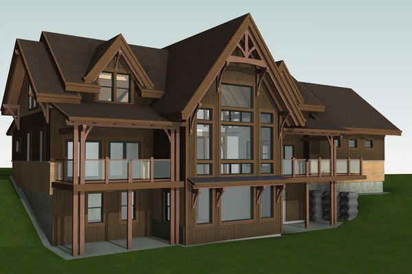 Meredith-Bay-New-Hampshire-Canadian-Timberframes-Design-3D-Elevation