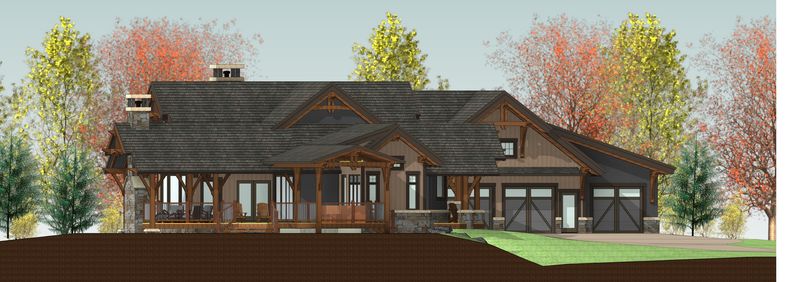 Hidden-Valley-Ranch-Canadian-Timberframes-Design-Right-Elevation