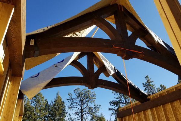 Pagosa-Springs-Timber-Frame-Construction-Colorado-Timber-Raising