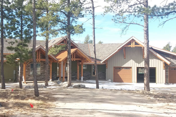 Colorado-Springs-Timber-Home-Construction-Front-Exterior