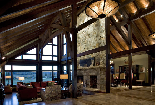 Blue-Stone-Contemporary-Timber-Frame-Alberta-Canadian-Timberframes-Great-Room