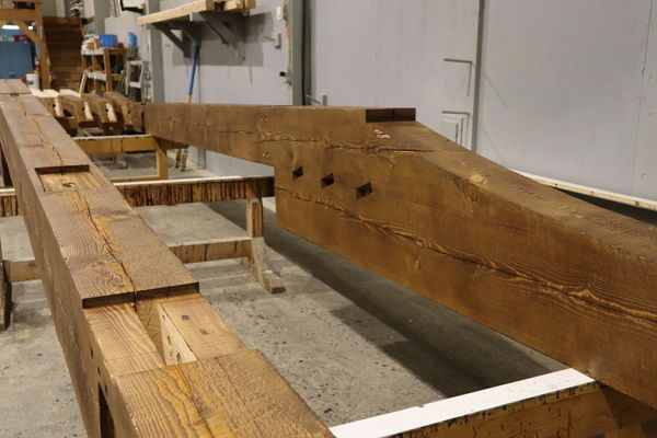 Alpine-Valley-Resort-Wisconsin-Canadian-Timberframes-Production-Staining