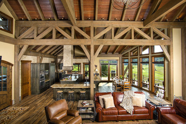 Olde-Stone-Bowling-Green-Kentucky-Canadian-Timberframes-great-room