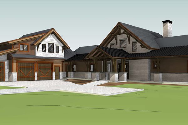 The-Bend-Oregon-Canadian-Timberframes-Design-Front-Right-Elevation