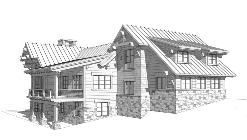 Columbia-Valley-Canadian-Timberframes-Design-Left-Elevation