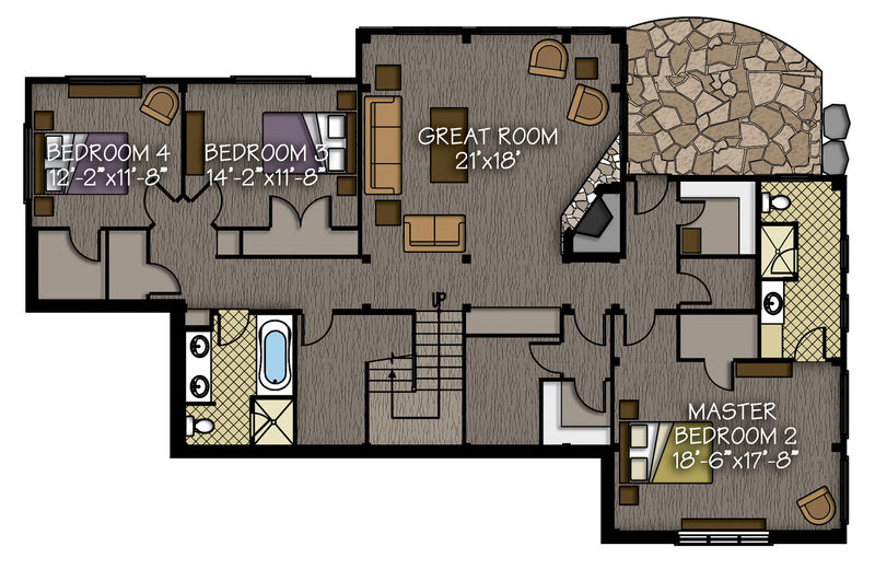 Lower level living space: 1,957 sq. ft.