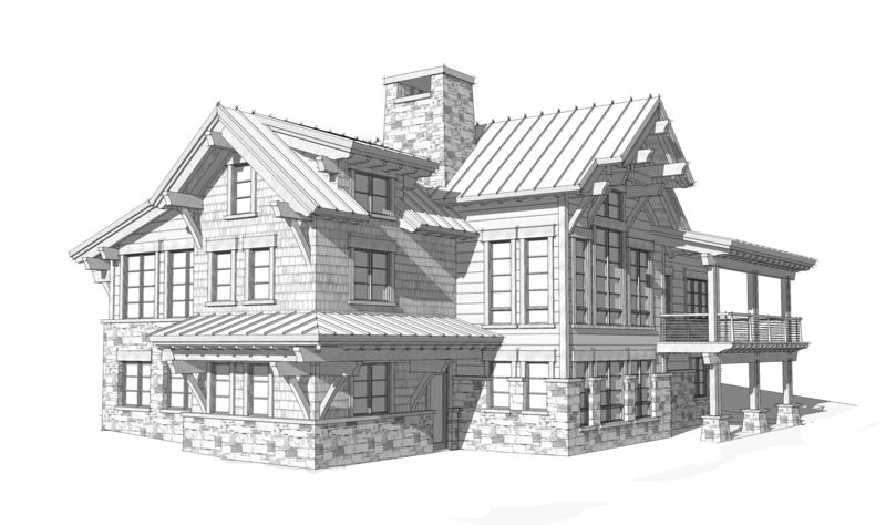 Columbia-Valley-Canadian-Timberframes-Design-Right-Elevation